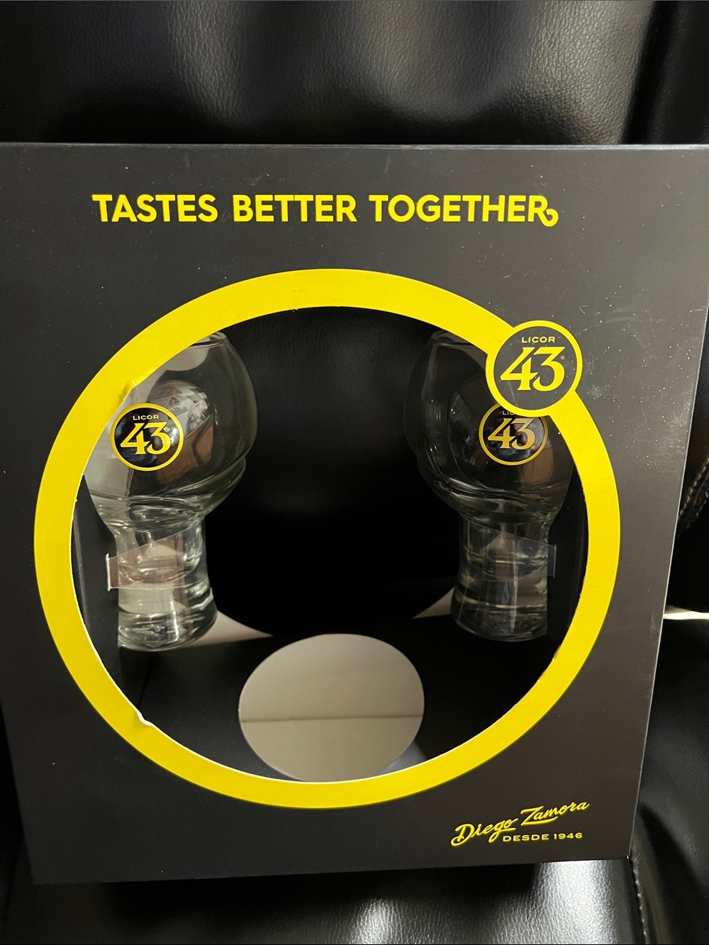 Yellow Branded Brandy Glasses - Set of 2
